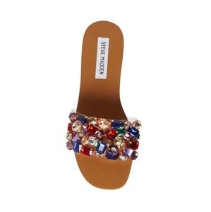 NIB Steve Madden Multicolor Brielle Slide Sandal, size 9